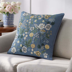 Strawberry Fields Decorative Square Pillow Cover - Green