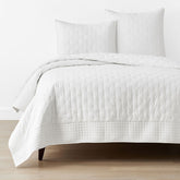 Pintuck Quilt - White, Full/Queen