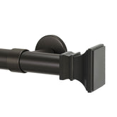Flared Square Finial and 1" diameter Rod Set - Oil Rubbed Bronze, 120"