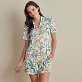 TENCEL™ Modal Jersey Knit Women's Short Set - Peacock, XXL