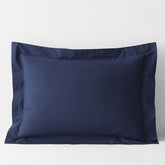 Classic Cool Cotton Percale Sham - Navy, Standard