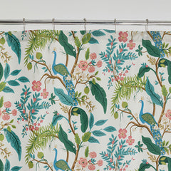 Peacock Classic Smooth Sateen Shower Curtain - Cream