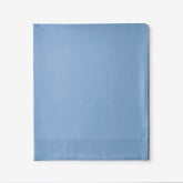 Classic Cool Cotton Percale Flat Bed Sheet - Porcelain Blue, Oversized Queen
