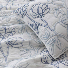 Rashika Garden Quilted Sham - White, Euro