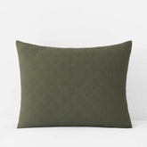 Waffle Quilted Sham - Olive, King