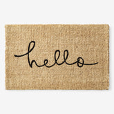 Hello Coir Doormat - Natural, 24 in. x 36 in.