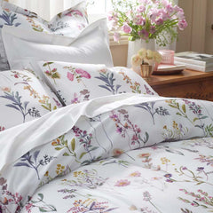 Blooming Garden Classic Smooth Sateen Pillowcase Set - White Multi, King