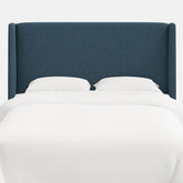 Gramercy Textured Linen Headboard - Navy, Full