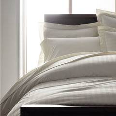 Dobby Stripe Classic Smooth Wrinkle-Free Sateen Comforter - White, Twin/Twin XL