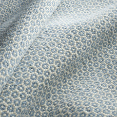 Honeycomb Handwoven Wool Rug - French Blue, 2' x 3'