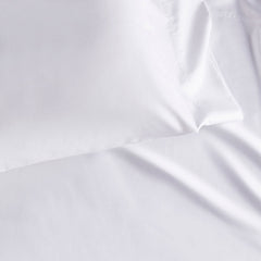 Premium Smooth Supima® Cotton Wrinkle-Free Sateen Flat Bed Sheet - Steel Blue, Deep Pocket Queen