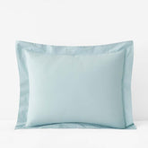 Solid Garment Washed Cotton Percale Sham - Cloud Blue, King