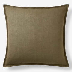 Linen Decorative Square Pillow Cover - Olive Green, 24 in. x 24 in.
