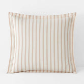 Tailored Stripes and Plaids Classic Cool Cotton Percale Sham - Narrow Stripe Gold, Euro
