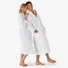Women's Long Robe - White, XL