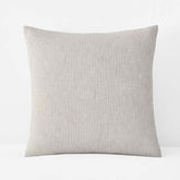 Yarn-Dyed Pencil Stripe Quilted Sham - Taupe, Euro