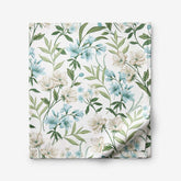 Gardenia Mist Premium Smooth Wrinkle-Free Sateen Flat Bed Sheet - Cream Multi, Full