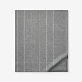 Bromley Premium Ultra-Cozy Cotton Flannel Flat Bed Sheet - Smoke Stripes, Full
