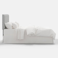 Tribeca Textured Linen Headboard - Pumice, King