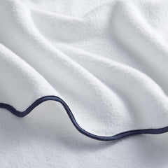 Scalloped Edge Bath Towel - Navy
