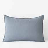 Premium Breathable Washed Linen Solid Sham - Dusty Blue, Standard