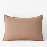 Premium Breathable Washed Linen Solid Sham - Light Clay, Standard