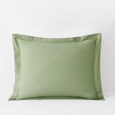 Classic Cool Organic Cotton Percale Solid Sham - Moss Green, King
