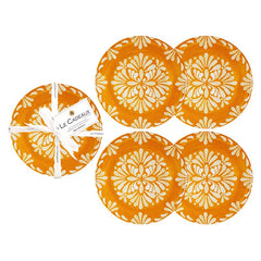 Paloma Appetizer Plates, Set of 4 - Orange