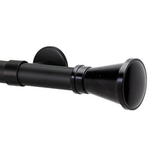 Taper Finial and 1" diameter Rod Set - Black, 96"