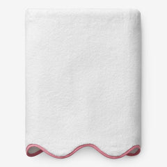 Scalloped Edge Bath Sheet - Pink