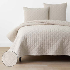 Waffle Quilt - Buff, Twin/Twin XL