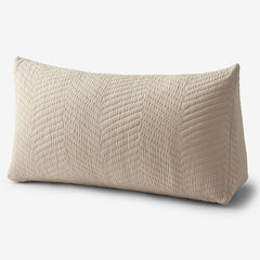 Voile Reading Wedge Pillow Cover - Mushroom, Large