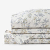 Whispering Garden Premium Smooth Wrinkle-Free Sateen Bed Sheet Set - Gray Multi, King
