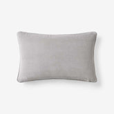 Velvet Decorative Lumbar Pillow Cover - Gray, 12 in. x 21 in.