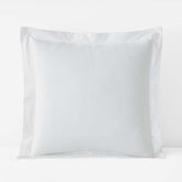 Solid Garment Washed Cotton Percale Sham - White, Euro