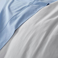 T-Shirt Soft Jersey Knit Comforter Set - White, Full/Queen
