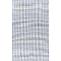 Handwoven Mini Checkered Performance Rug - Blue, 8' x 10'