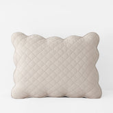 Scallop Quilted Sham - Linen, King