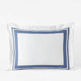 Double Border Premium Smooth Supima® Cotton Wrinkle-Free Sateen Sham - Blue Dusk, Standard