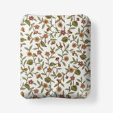 Garden Florals Premium Smooth Wrinkle-Free Sateen Fitted Bed Sheet - Cream Multi, Twin