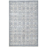 Hand Knotted Performance Rug - Ivory/Slate Blue, 2' 6" x 8' Runner