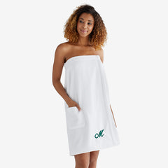 Women's Shower Wrap - White, SM