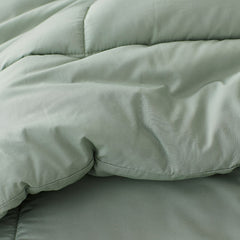 Classic Cool Cotton Percale Comforter - Thyme, Full