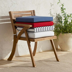 Replacement Knife Edge Chair Cushion - White, 18 in. x 18 in.