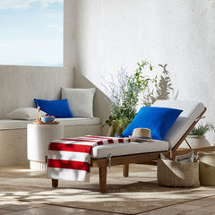 Classic Cabana Stripe Beach Towel - Red