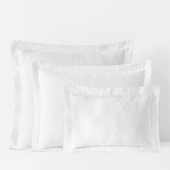 Putnam Cotton Matelassé Sham - White
