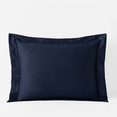 Premium Smooth Supima® Cotton Wrinkle-Free Sateen Sham - Navy, Standard