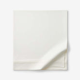 Luxe Smooth Egyptian Cotton Sateen Flat Bed Sheet - Cream, Twin/Twin XL