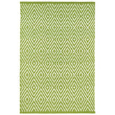 Diamond Handwoven Indoor/Outdoor Rug - Green, 2' 6" x 8' Runner