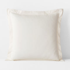Classic Smooth Rayon Made From Bamboo Sateen Sham - Ivory, Euro